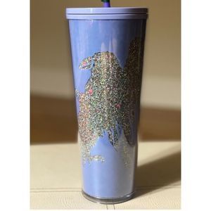 New! Starbucks Raven Glow In The Dark Glitter